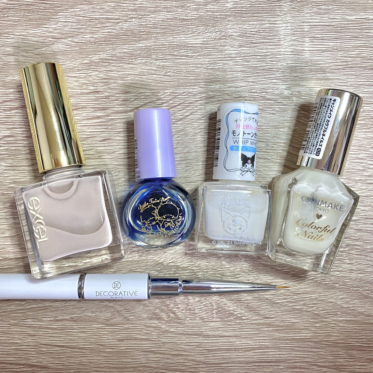 フレンドネイル(リニューアル品)	 1-20(33136)ホイップホワイト/DAISO/マニキュアを使ったクチコミ（3枚目）