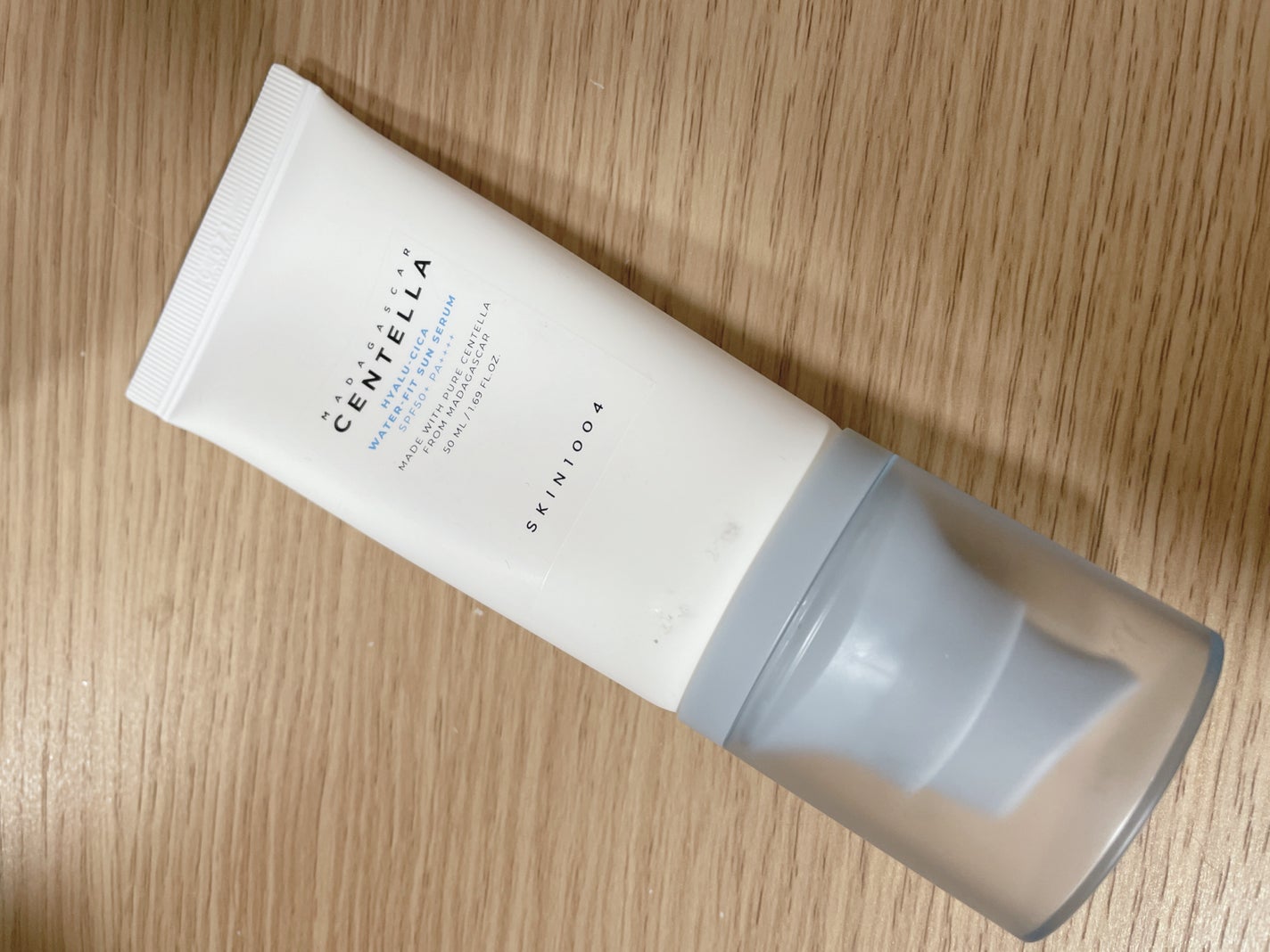 ヒアルーシカ ウォーターフィット サンセラム/SKIN1004/日焼け止めローションを使ったクチコミ(1枚目)