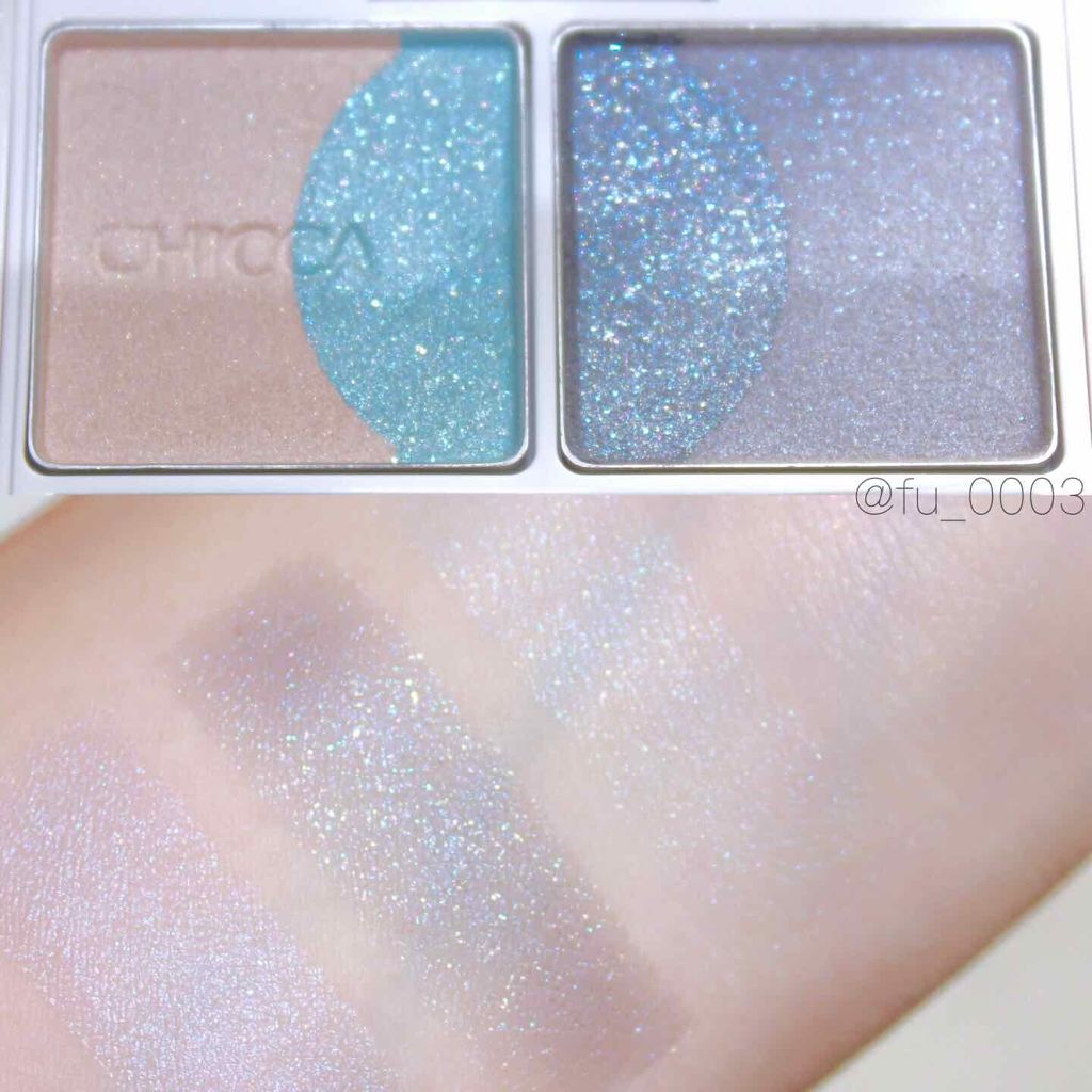 フローレスグロウ リッドテクスチャー アイシャドウ/CHICCA/アイシャドウパレットを使ったクチコミ（2枚目）