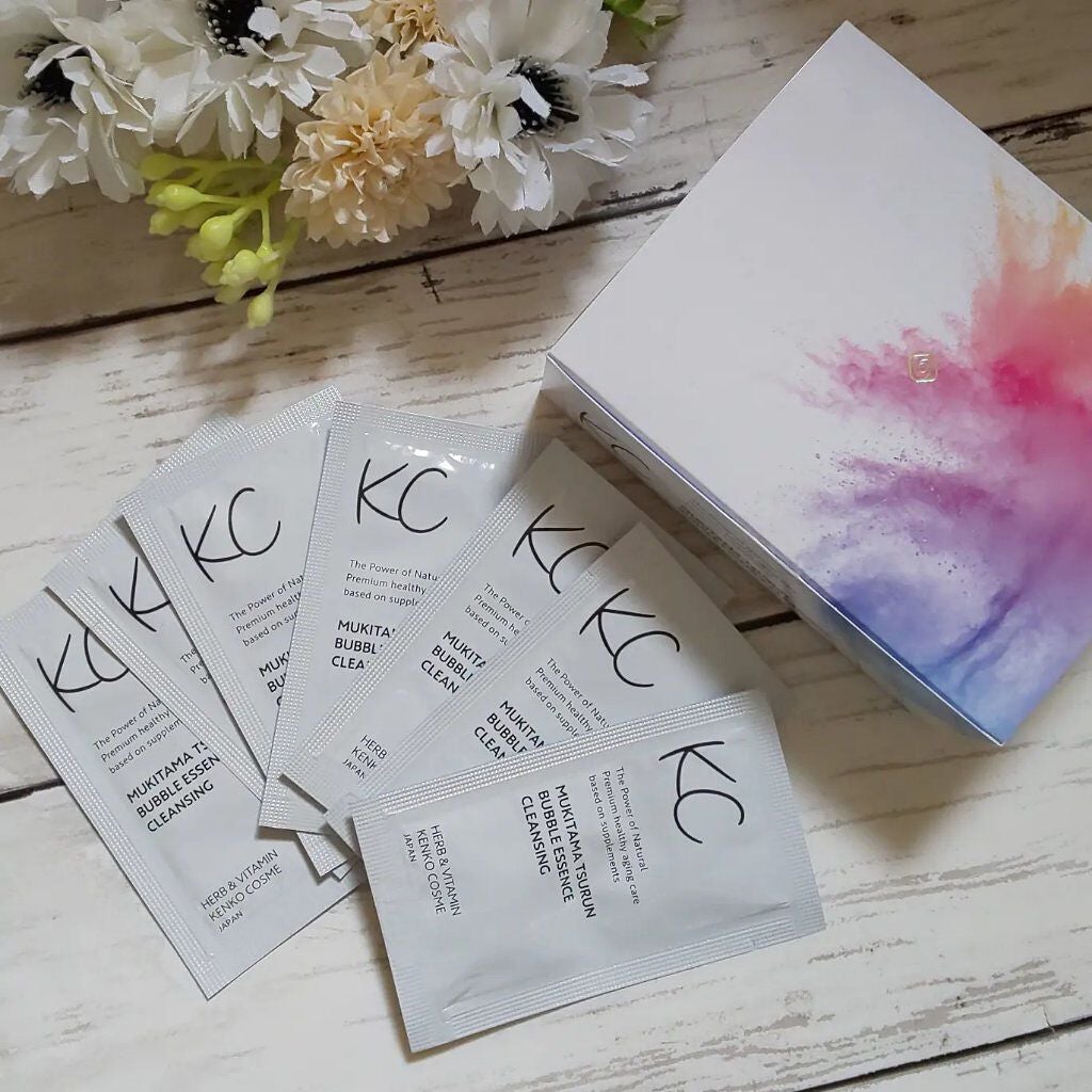 KC むきタマつるん 発泡美容液クレンジング/ハーブ健康本舗/クレンジングジェルを使ったクチコミ(1枚目)