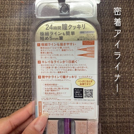 「密着アイライナー」ショート筆リキッド/デジャヴュ/リキッドアイライナーを使ったクチコミ(2枚目)