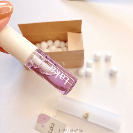 スーパーミニオイルリップ/Laka/リップケアを使ったクチコミ(3枚目)