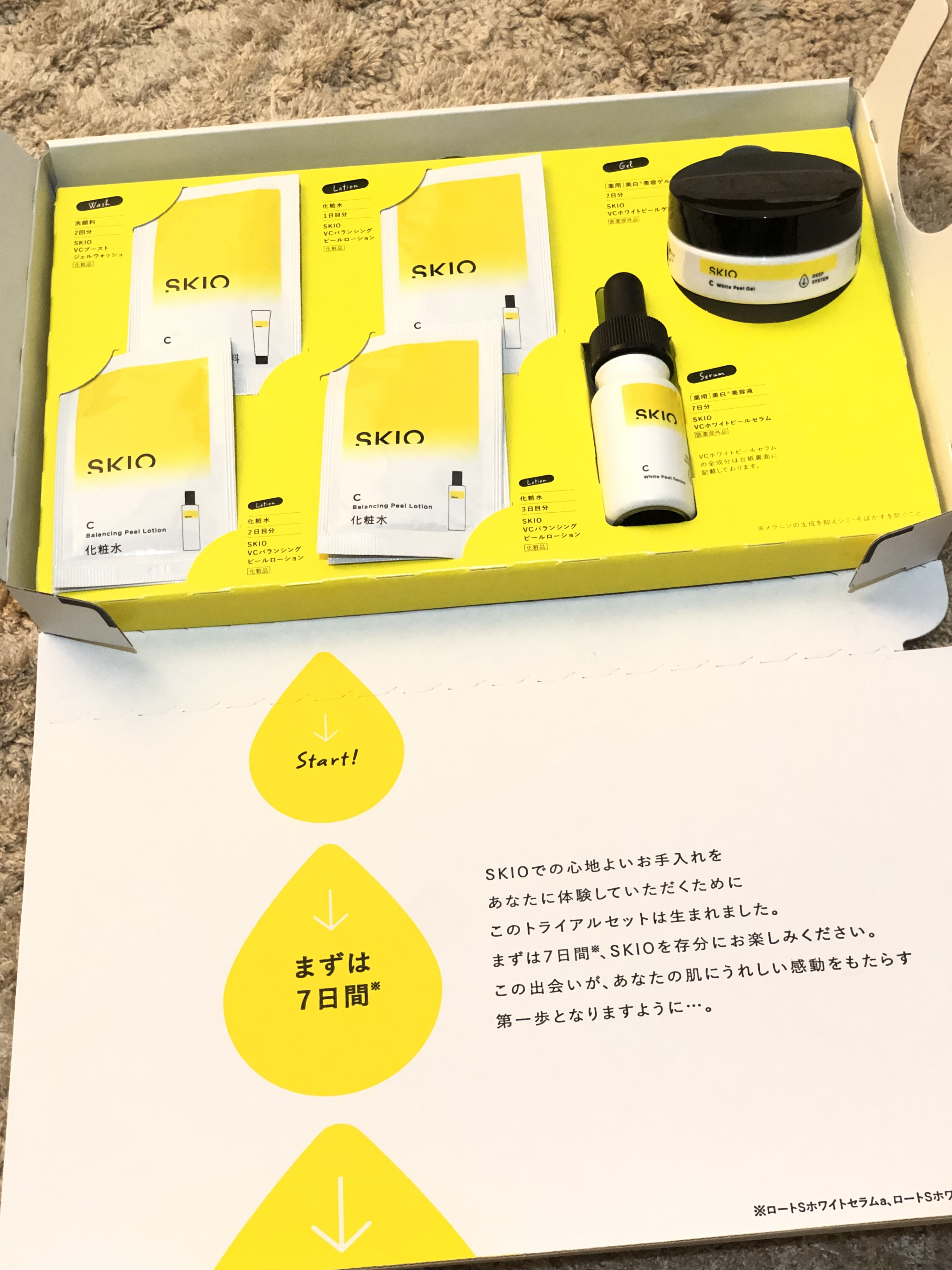 SKIOトライアルキット/SKIO/トライアルキットを使ったクチコミ（1枚目）
