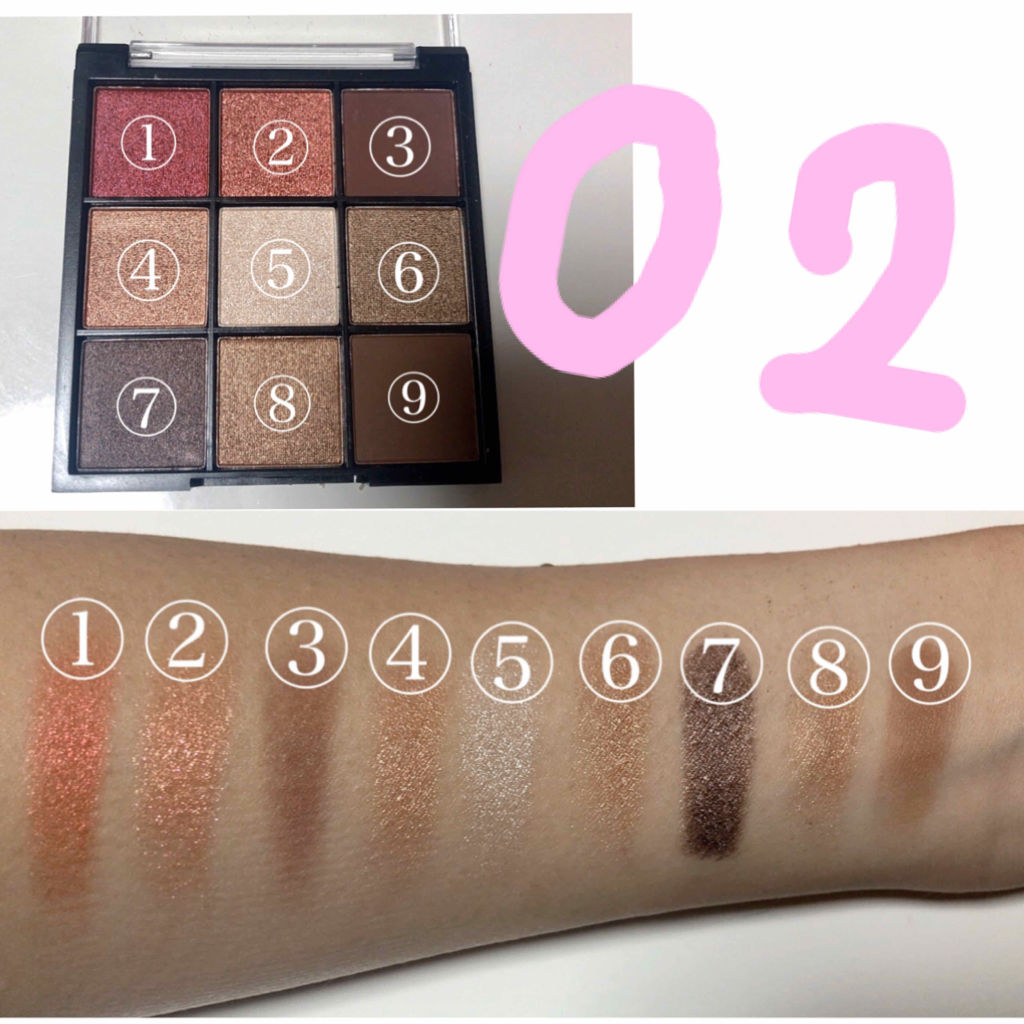 UR GLAM　BLOOMING EYE COLOR PALETTE/U R GLAM/アイシャドウパレットを使ったクチコミ（3枚目）