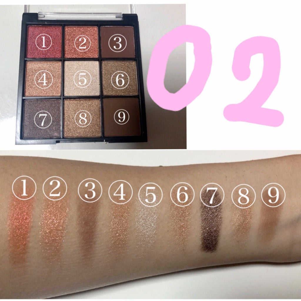 UR GLAM BLOOMING EYE COLOR PALETTE/U R GLAM/アイシャドウパレットを使ったクチコミ(3枚目)