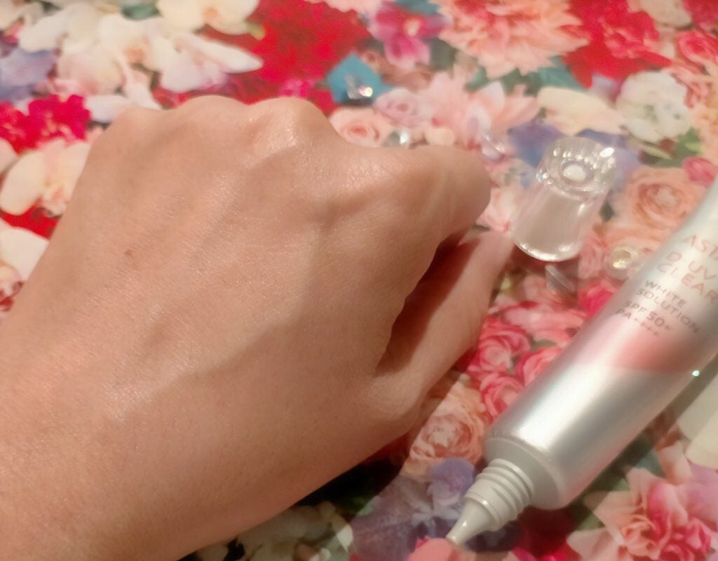 D-UVクリア ホワイトソリューション/アスタリフト/日焼け止めクリームを使ったクチコミ(5枚目)