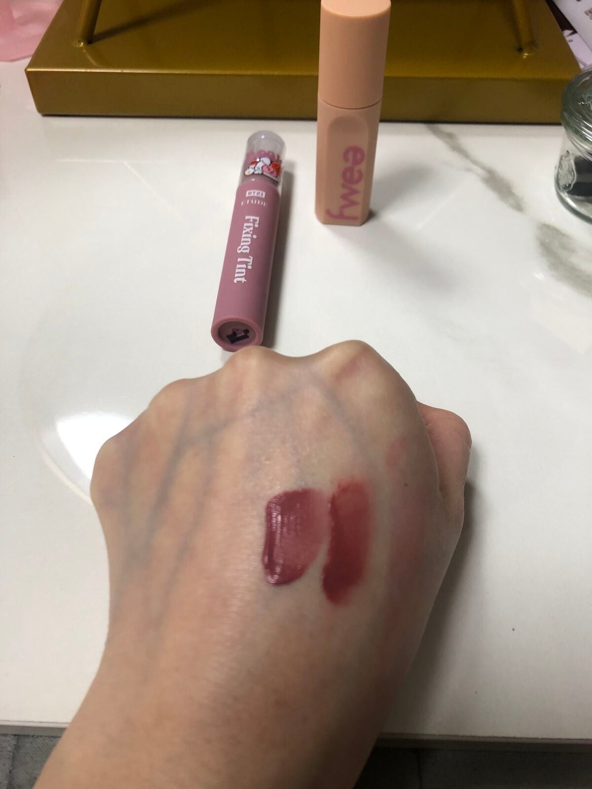 フィーティントスエード/fwee/リップティントを使ったクチコミ(3枚目)