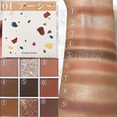 TERRAZZO Shadow palette/HOLIKA HOLIKA/パウダーアイシャドウを使ったクチコミ（2枚目）