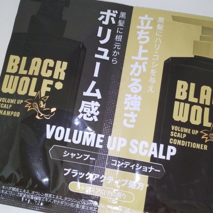 ブラックウルフ ボリュームアップスカルプシャンプー/大正製薬/市販シャンプーを使ったクチコミ(1枚目)