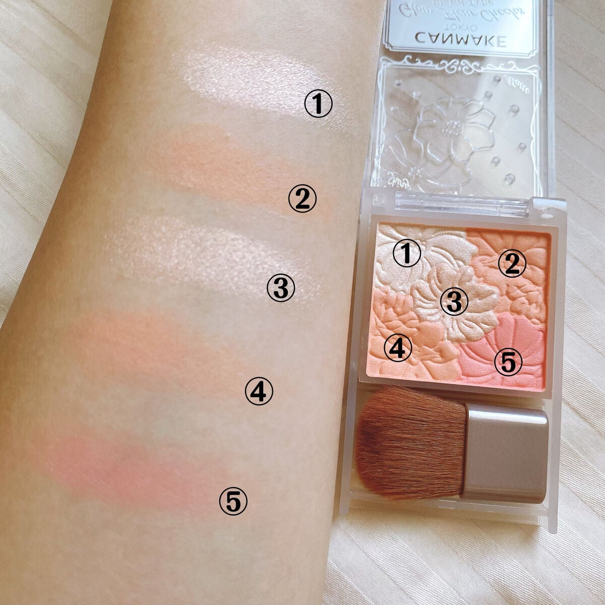 クリームチーク(パールタイプ)/キャンメイク/ジェル・クリームチークを使ったクチコミ(4枚目)