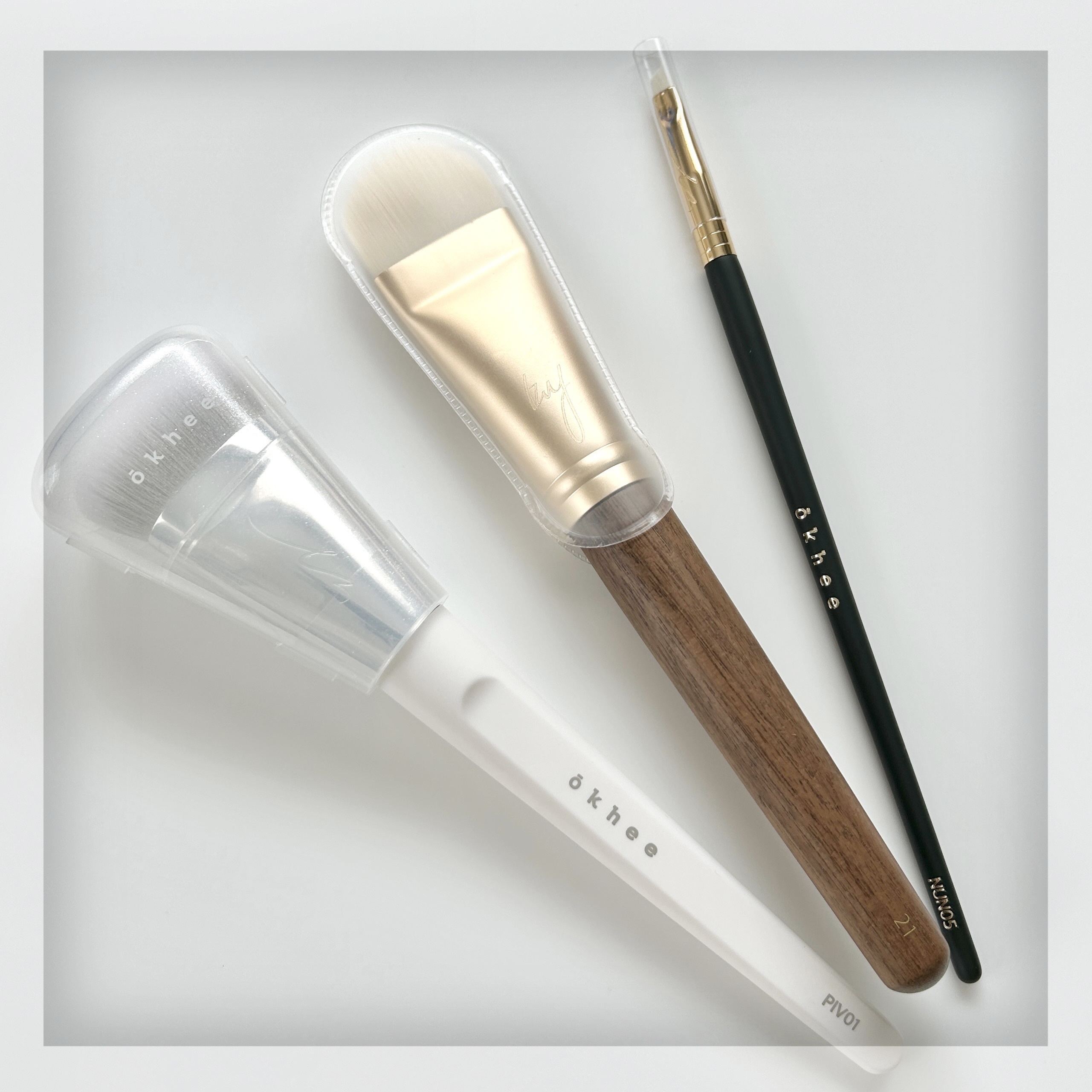 okhee 白玉ファンデーションブラシ/SOOA DOR/メイクブラシを使ったクチコミ（1枚目）