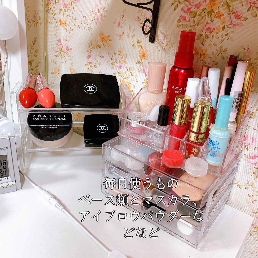 3段式クリアーケース/DAISO/その他化粧小物を使ったクチコミ(2枚目)