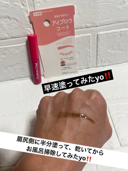 アイブロウコートDA/DAISO/アイブロウコートを使ったクチコミ(4枚目)