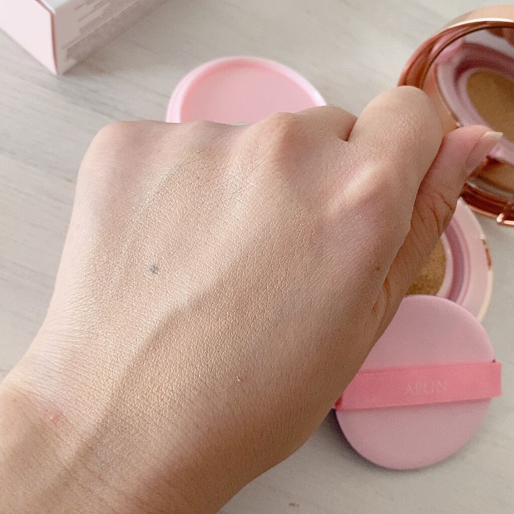 ピンクティーツリーカバークッション/APLIN/クッションファンデーションを使ったクチコミ(5枚目)