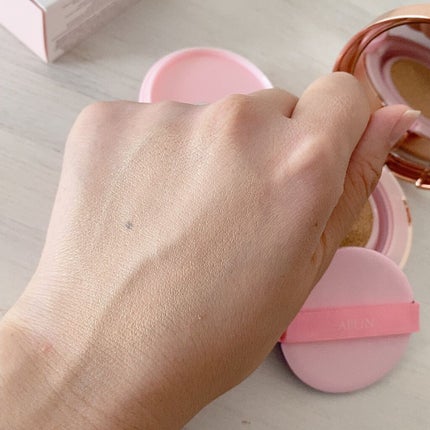 ピンクティーツリーカバークッション/APLIN/クッションファンデーションを使ったクチコミ(5枚目)