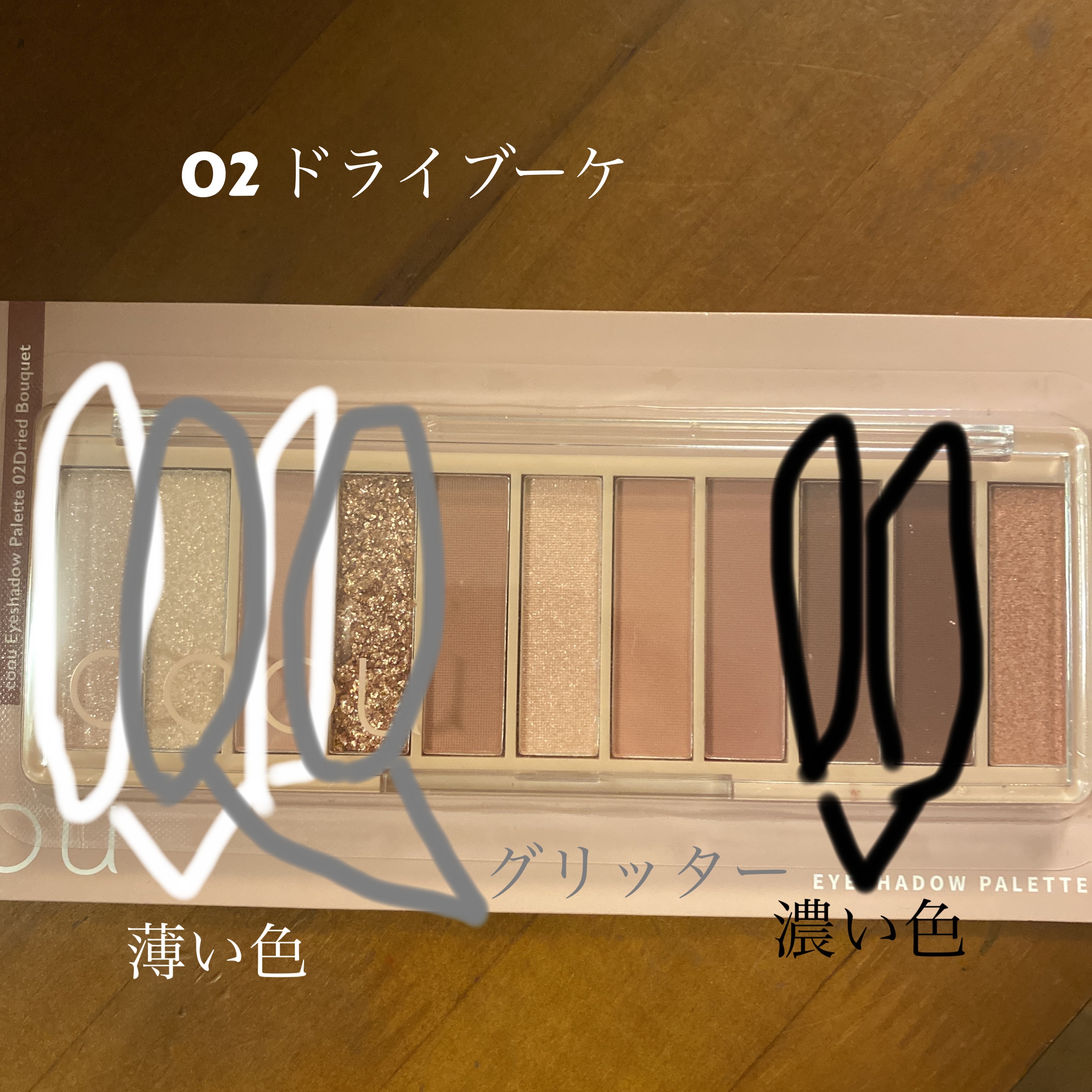 アイシャドウパレット/coou/アイシャドウパレットを使ったクチコミ（2枚目）