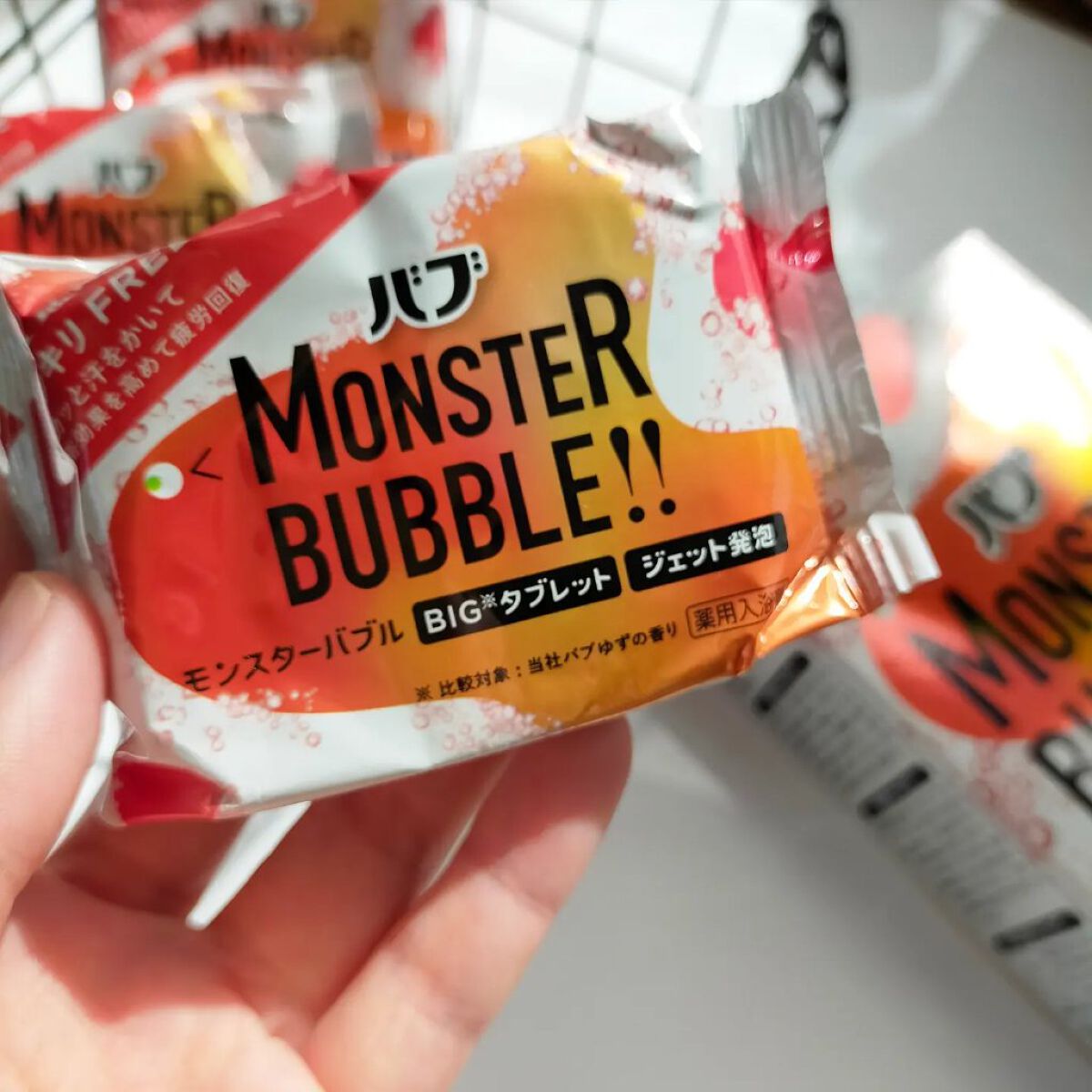 モンスターバブル スッキリFREE /バブ/炭酸系入浴剤を使ったクチコミ（2枚目）