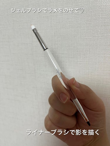 アイシャドウブラシ 熊野筆/CipiCipi/メイクブラシを使ったクチコミ（3枚目）