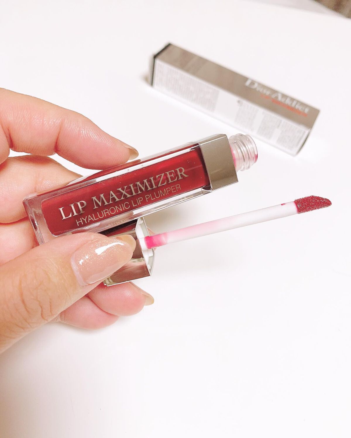 【旧】ディオール アディクト リップ マキシマイザー 035 バーガンディー/Dior/リップグロスを使ったクチコミ（2枚目）