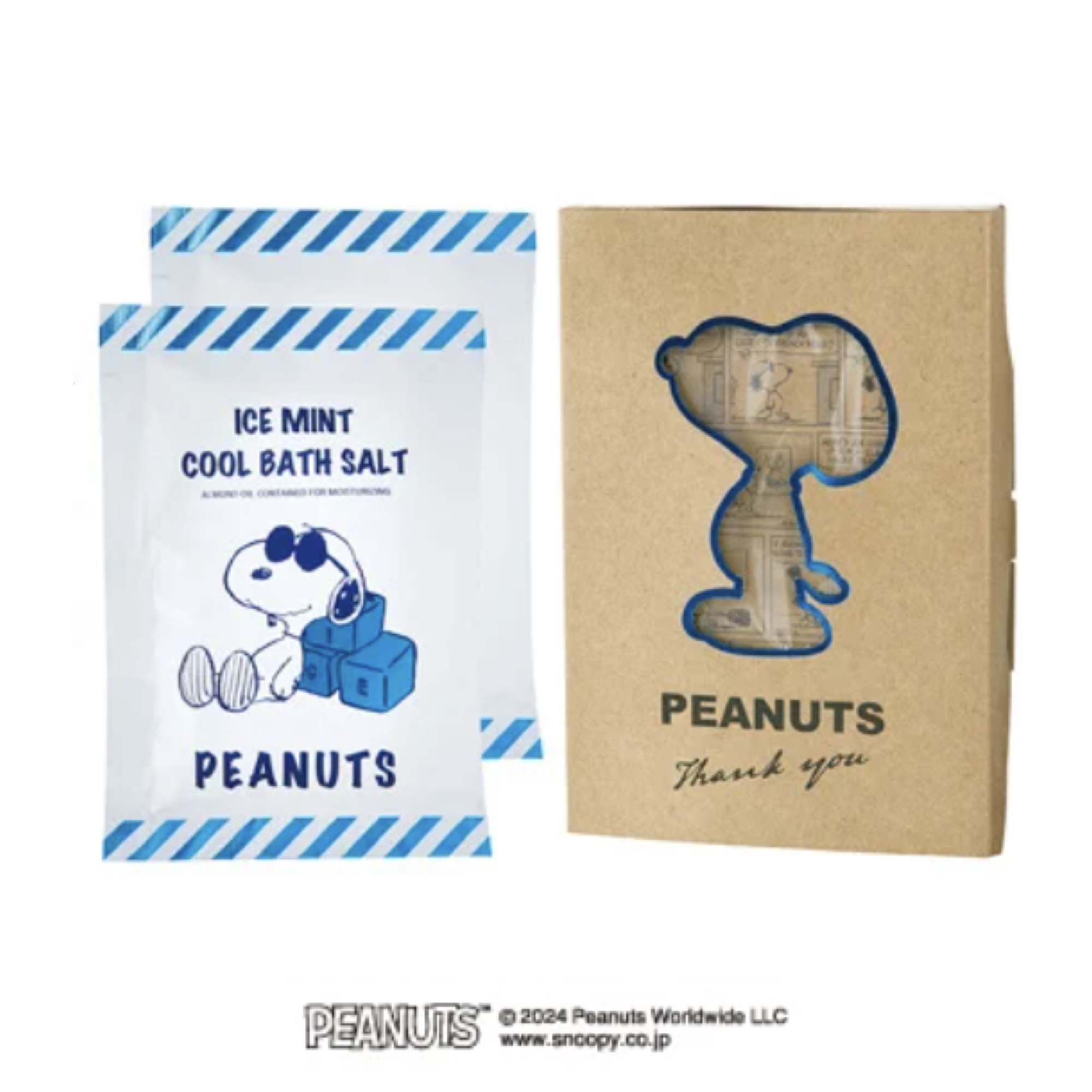 ピーナッツ 氷冷バスソルト アイスミント サンクスギフト（50ｇ×2包）