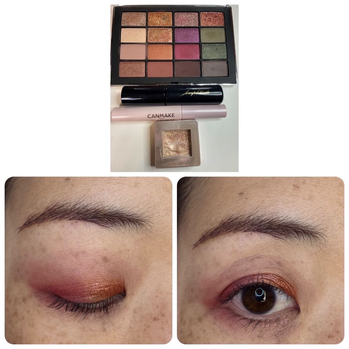 アイブロウ カラーマスカラ 04 バーガンディー/Amplitude/眉マスカラを使ったクチコミ（1枚目）