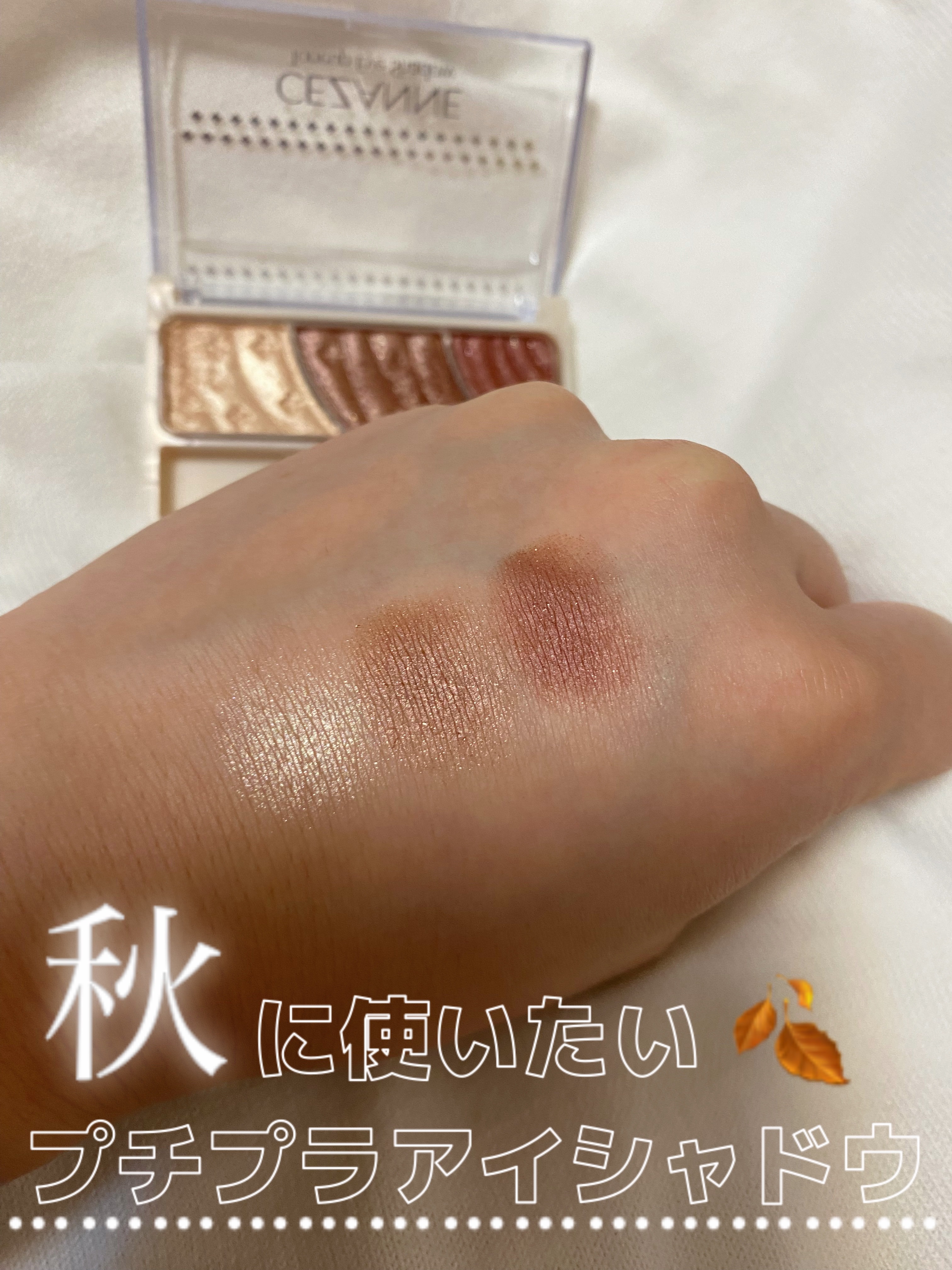 トーンアップアイシャドウ/CEZANNE/アイシャドウパレットを使ったクチコミ（1枚目）