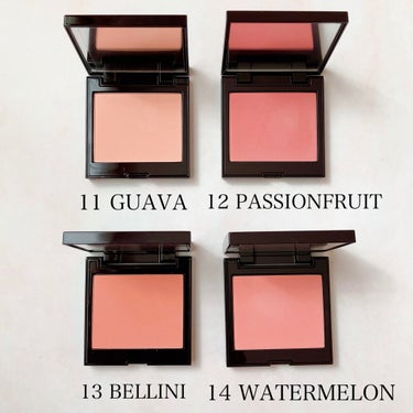 3月17日発売のlauramercier ブラッシュ カラー インフュージョン 春の新色4色をご紹介します☺️



11グアバ(マット)
12パッションフルーツ(シマー)
13ベリー(マット)
14ウ