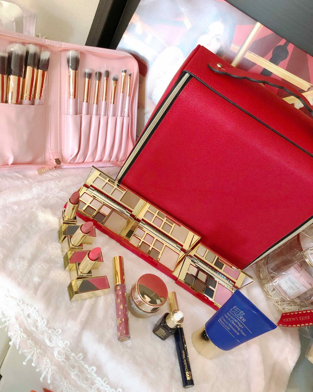 貴族のゴールド メイクブラシ11本セット 化粧ポーチ付き/SIXPLUS/メイクブラシを使ったクチコミ（2枚目）