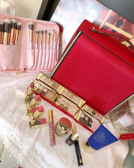 貴族のゴールド メイクブラシ11本セット 化粧ポーチ付き/SIXPLUS/メイクブラシを使ったクチコミ(2枚目)