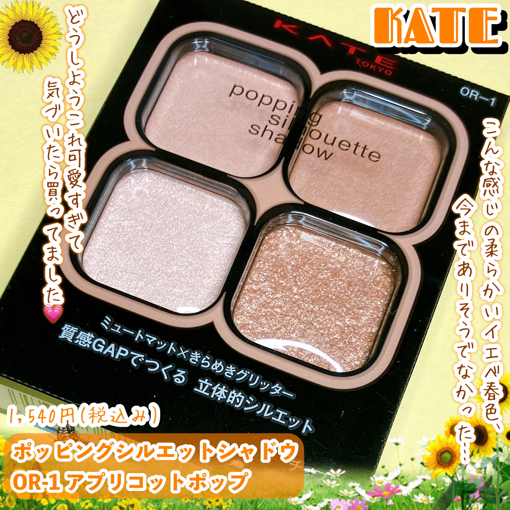 ケイト ポッピングシルエットシャドウ/KATE/アイシャドウパレットを使ったクチコミ（2枚目）