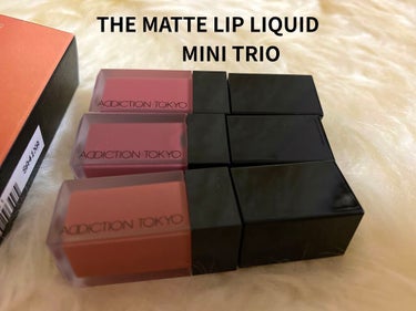 ザ マット リップ リキッド　“ミニ トリオ” 001 モーヴ セレクション/ADDICTION/口紅を使ったクチコミ（2枚目）