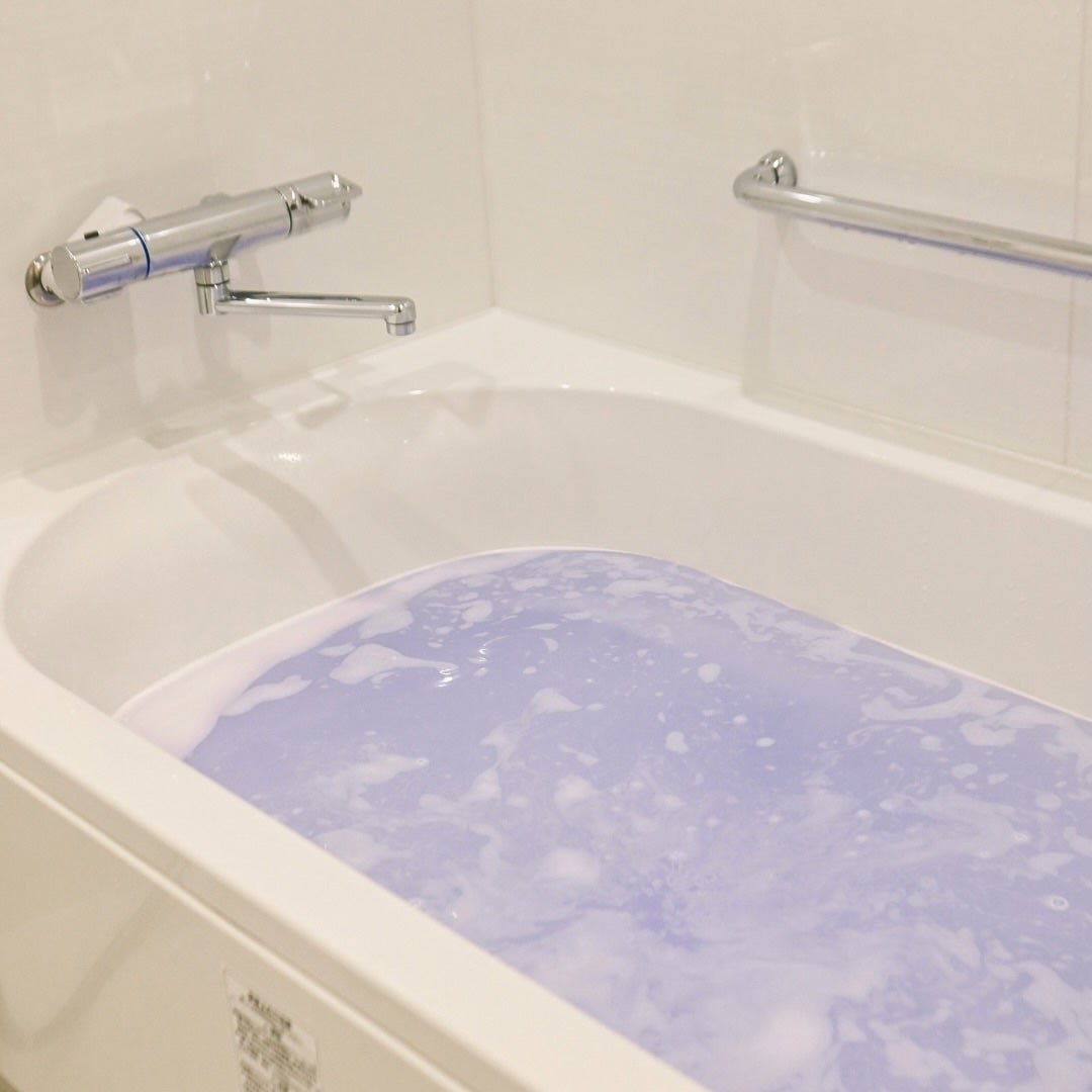 バブ モンスターバブルMEGA級 マーブル泡 ラベンダーカクテルの香り/バブ/炭酸系入浴剤を使ったクチコミ(4枚目)