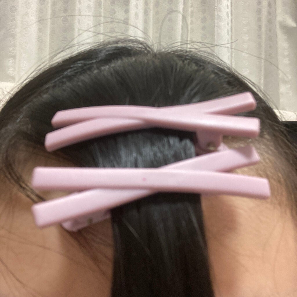 前髪クリップ/セリア/ヘアケアグッズを使ったクチコミ(3枚目)