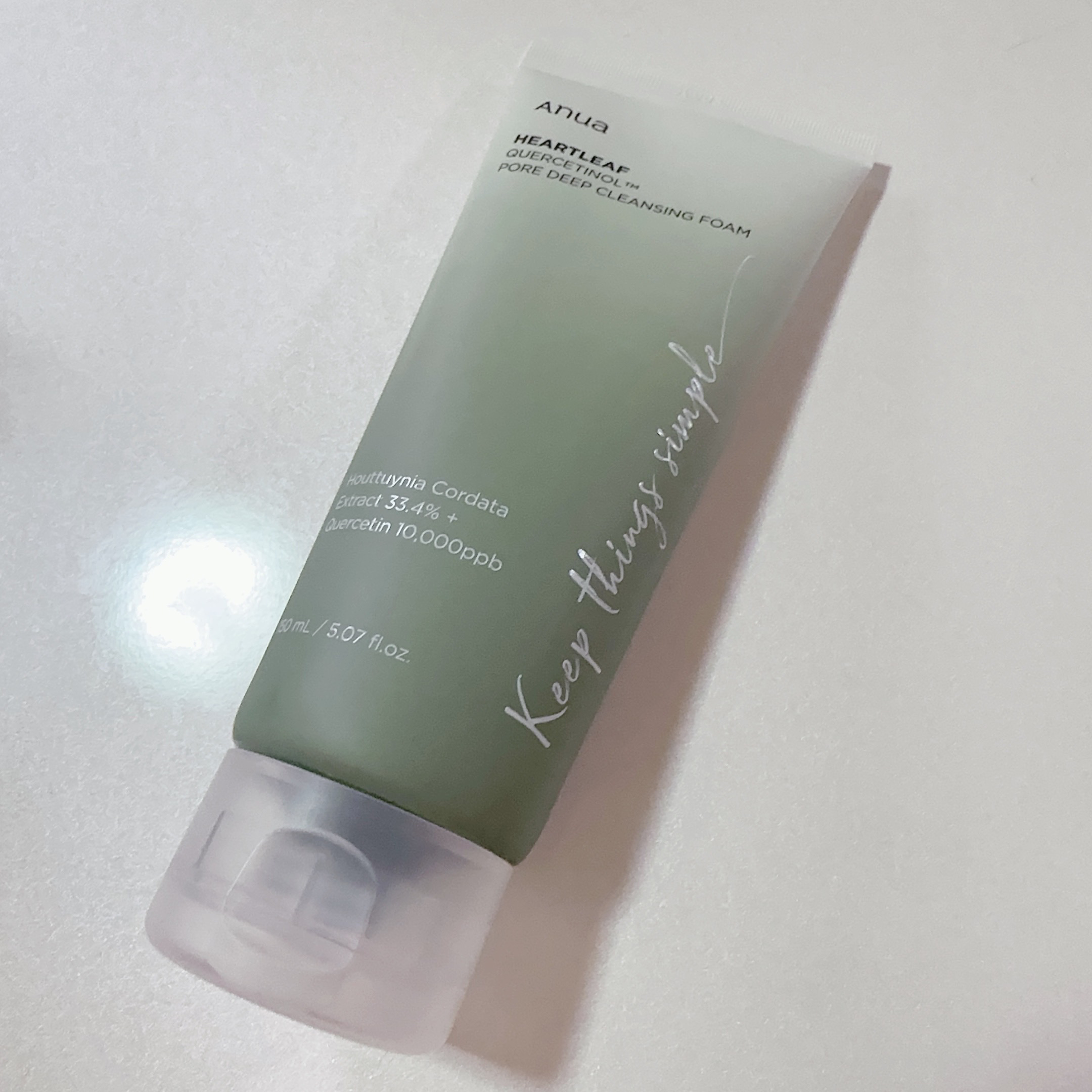 ドクダミポアディープクレンジングフォーム/Anua/洗顔フォームを使ったクチコミ（2枚目）
