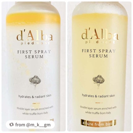 ダルバ ホワイトトリュフファーストスプレーセラム/ダルバ/ミスト状化粧水を使ったクチコミ(3枚目)