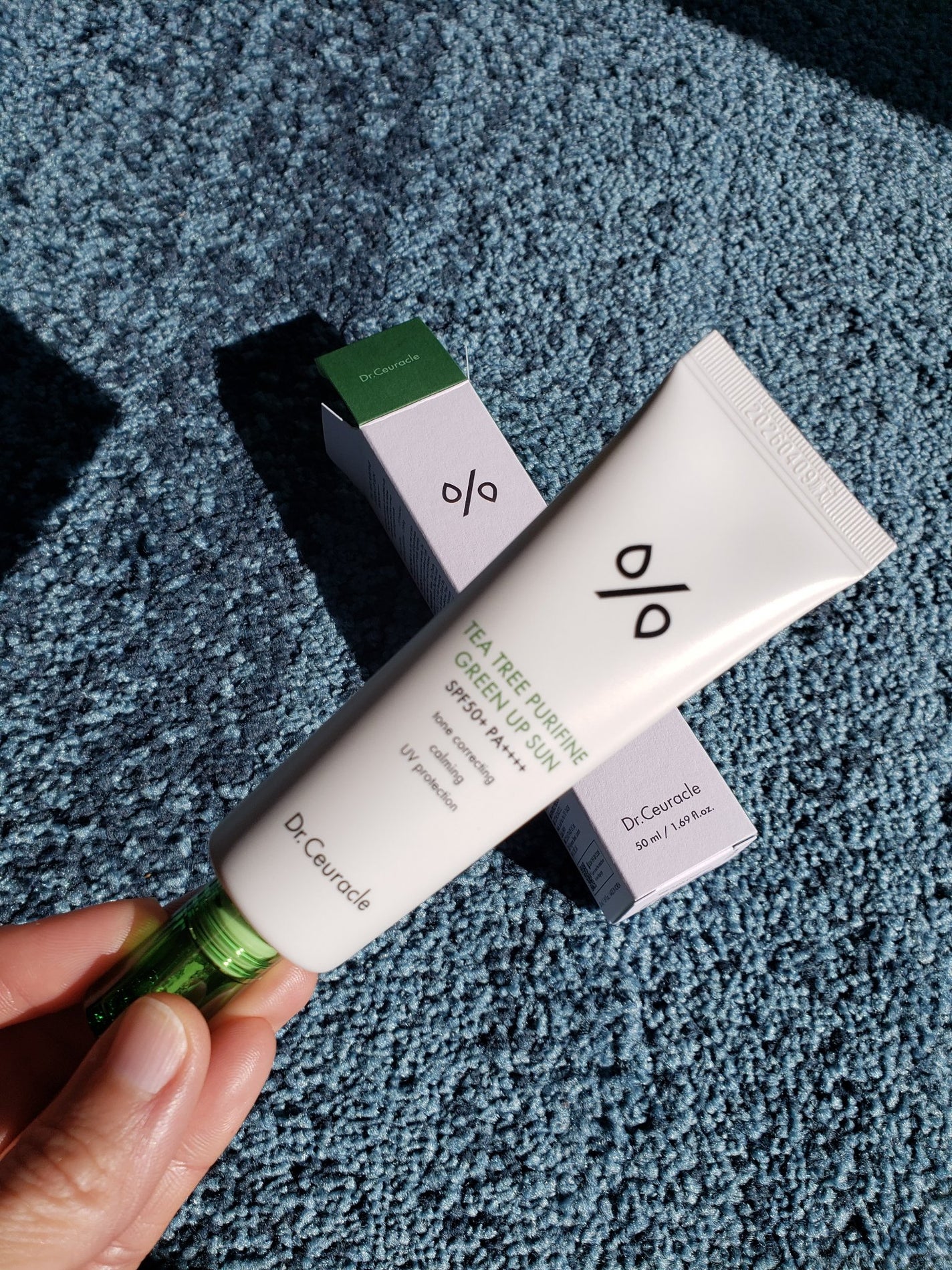 ティーツリーピュリファイングリーンアップサン/Dr.Ceuracle/日焼け止めミルクを使ったクチコミ(2枚目)