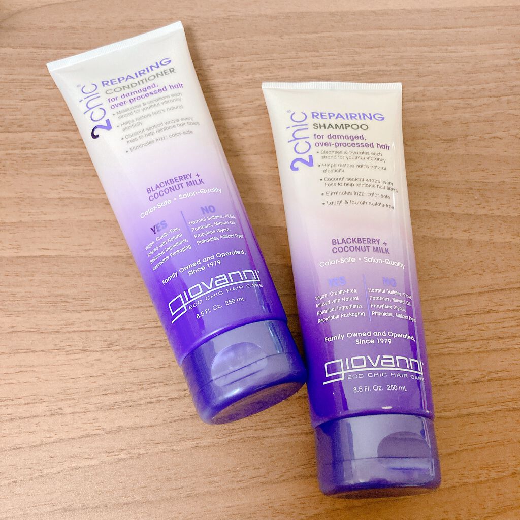 ジョヴァンニ 2chic ダメージ シャンプー/コンディショナー/giovanni/市販シャンプーを使ったクチコミ(1枚目)
