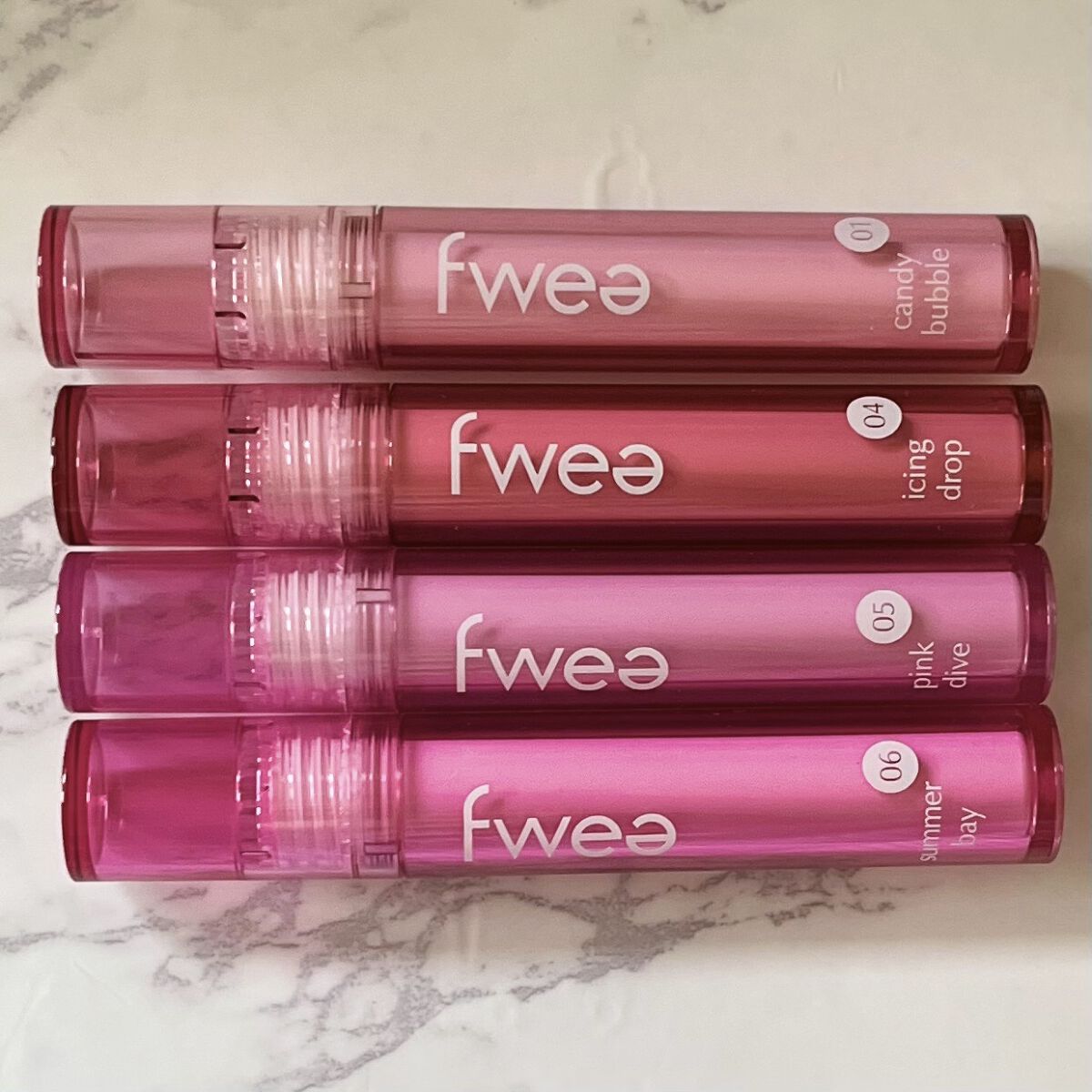 フィーティントガラス/fwee/リップティントを使ったクチコミ（2枚目）