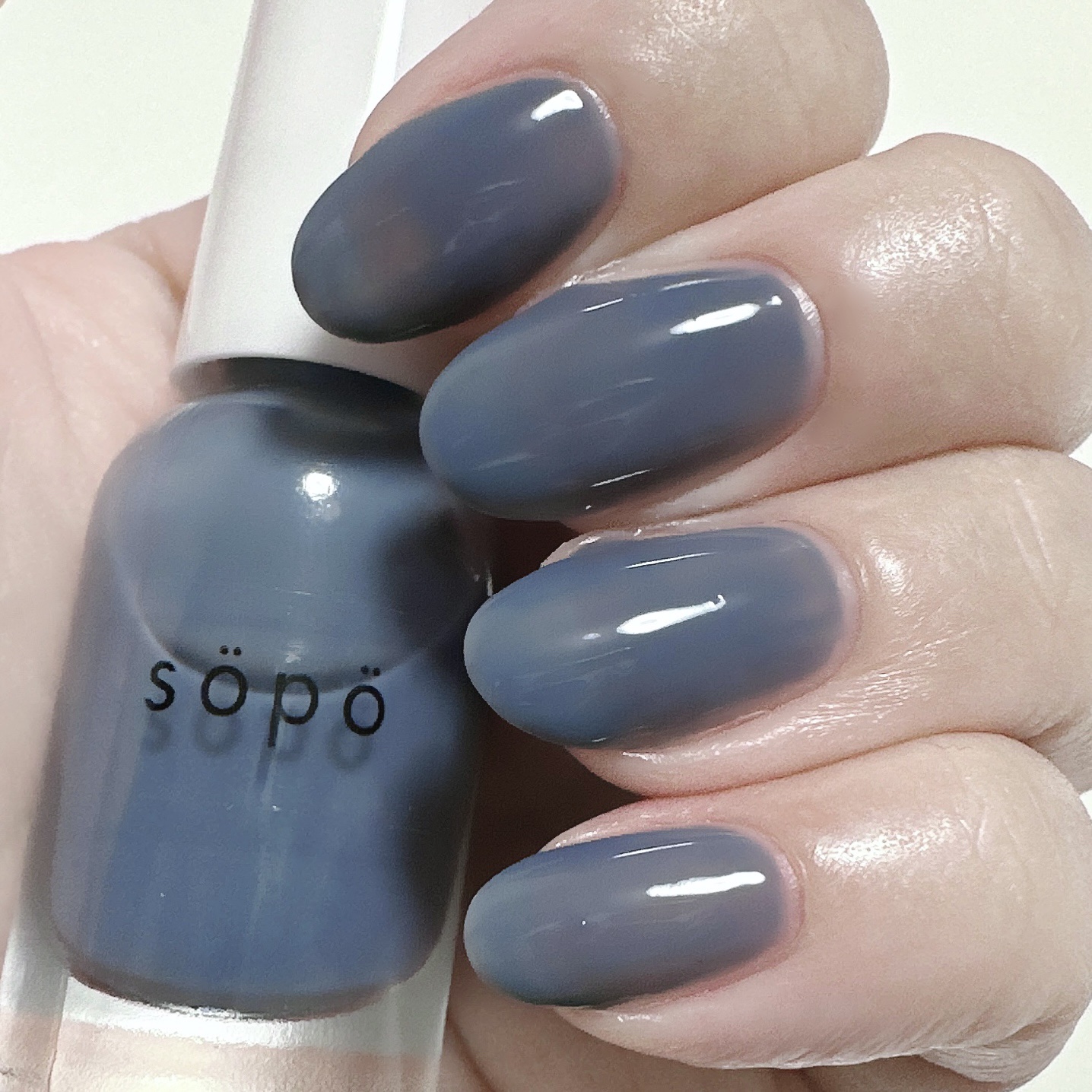 ネイルポリッシュ 18 ヴィンテージデニム＜限定色＞/sopo/マニキュアを使ったクチコミ（1枚目）