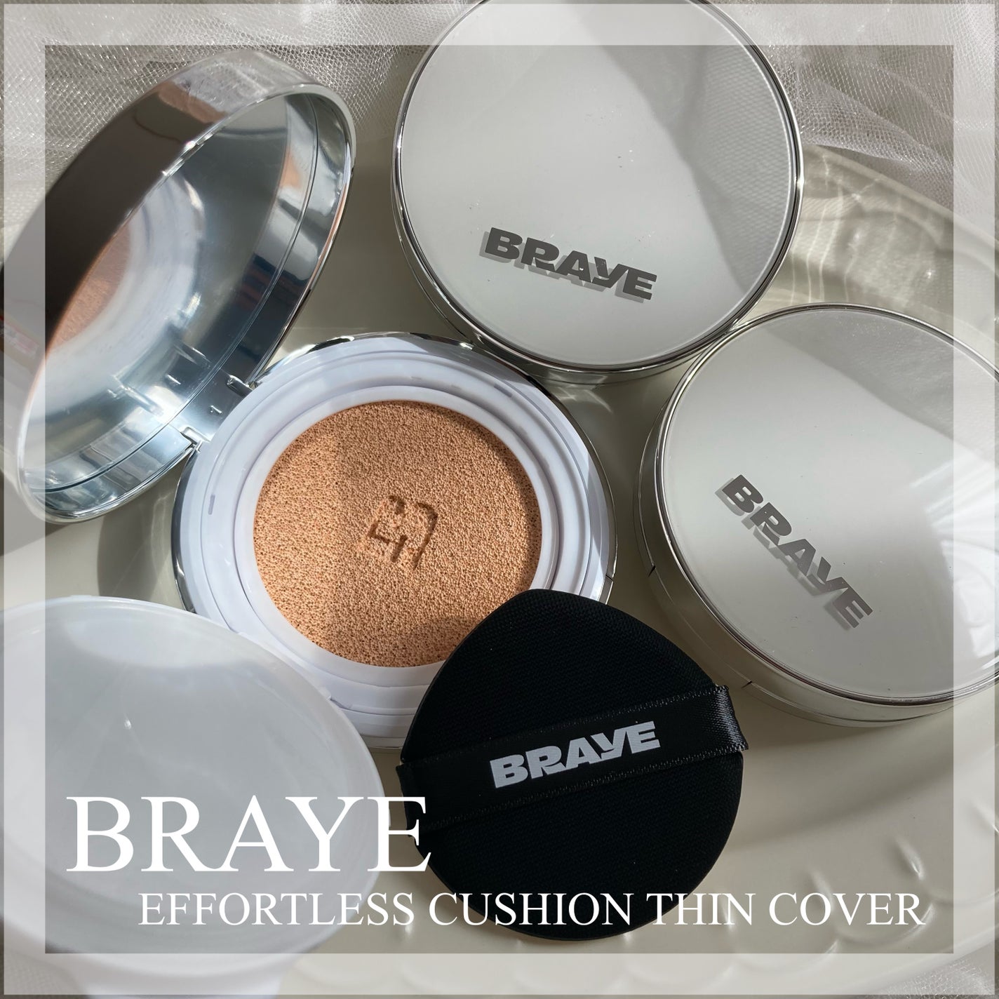 BRAYE EFFORTLESS CUSHION (3 COLORS)/BRAYE/クッションファンデーションを使ったクチコミ(1枚目)