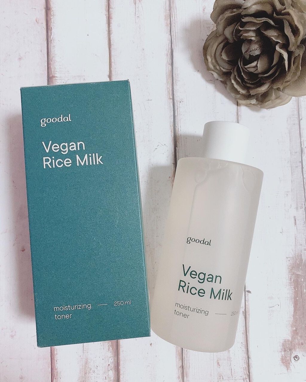 ヴィーガンライスミルク保湿トナー/goodal/化粧水を使ったクチコミ（2枚目）