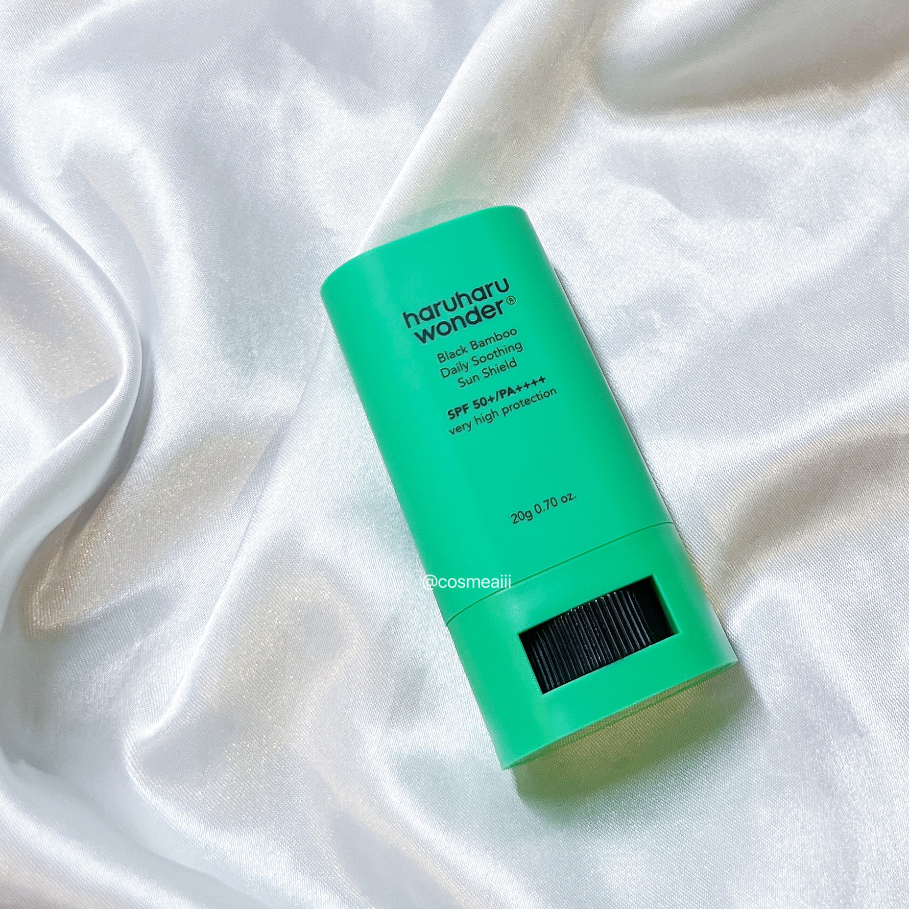 ブラックバンブーデイリー スージングサンシールド 20g SPF 50+/PA++++/haruharu wonder/日焼け止めスティックを使ったクチコミ（2枚目）