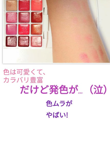 12色 リップ パレット/LOUJENE/口紅を使ったクチコミ(2枚目)