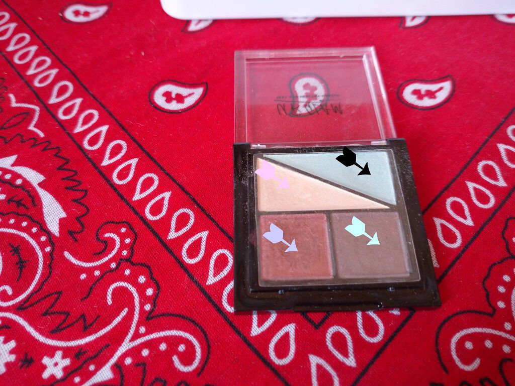 UR GLAM　VELVET EYE COLOR PALETTE スモーキーレッド/U R GLAM/アイシャドウパレットを使ったクチコミ（1枚目）