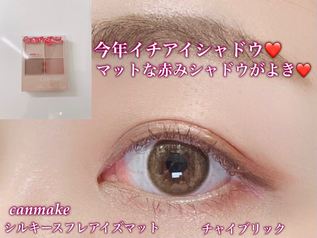 シルキースフレアイズ(マットタイプ)/キャンメイク/アイシャドウパレットを使ったクチコミ(1枚目)