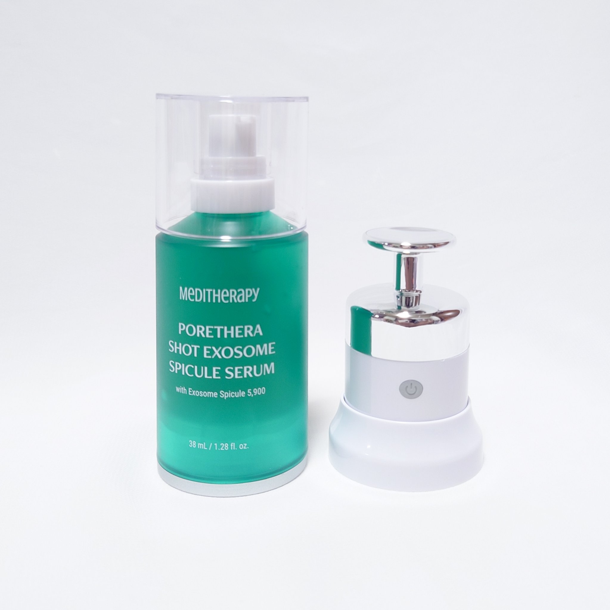 ポアセラショットエクソソームスピキュールセラム＆ ミニマイザー美顔/MEDITHERAPY/美容液を使ったクチコミ（1枚目）