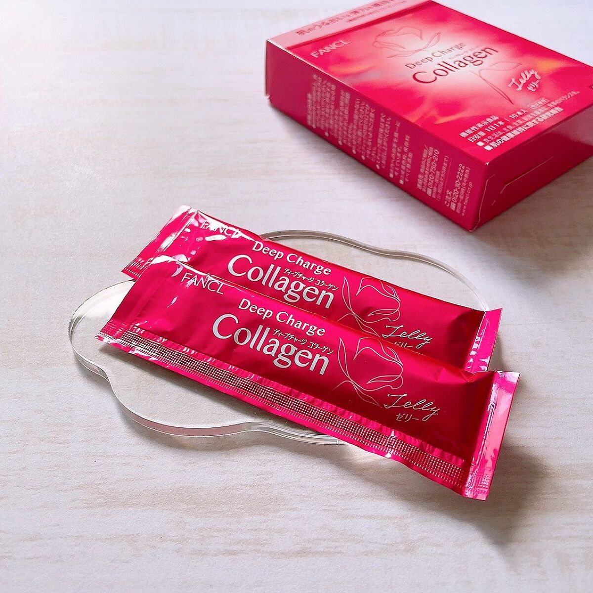 ディープチャージ  コラーゲン スティックゼリー/ファンケル/美容サプリメントを使ったクチコミ（1枚目）
