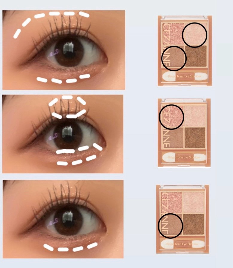 フェイスグロウカラー/CEZANNE/クリームハイライトを使ったクチコミ（3枚目）