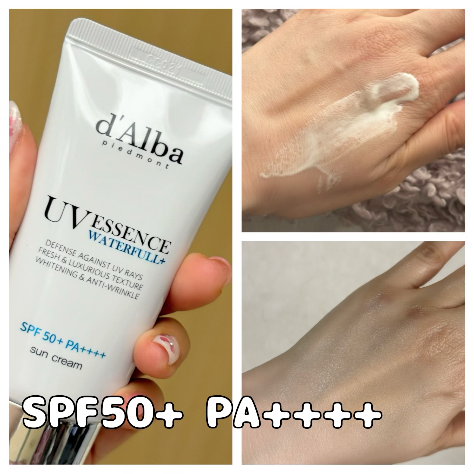 ダルバ ウォータフル エッセンス サンクリーム/ダルバ/日焼け止めクリームを使ったクチコミ（3枚目）