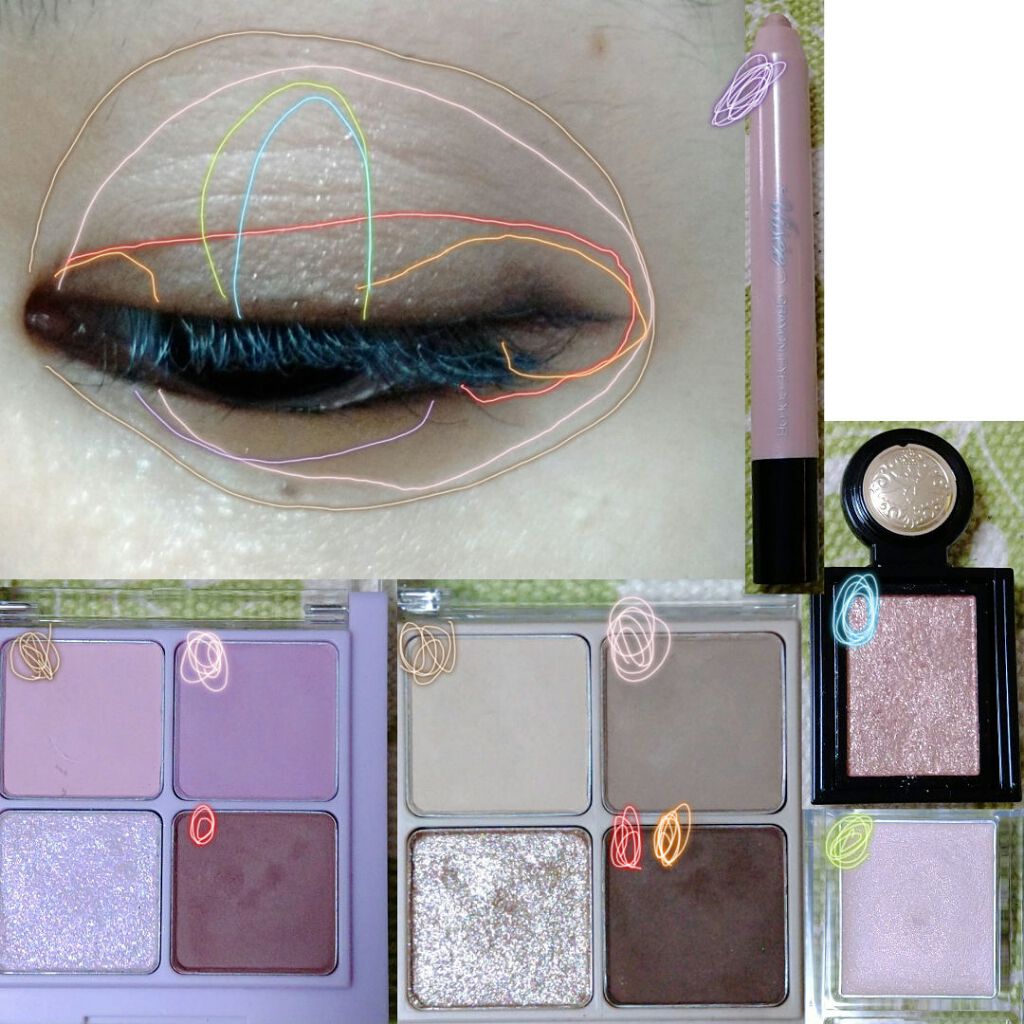 ベターザンアイズ ミルクシリーズ/rom&nd/アイシャドウパレットを使ったクチコミ（3枚目）